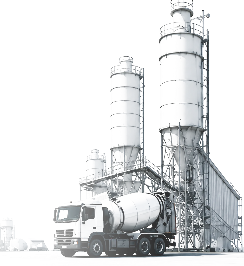 Concrete plant operating system map